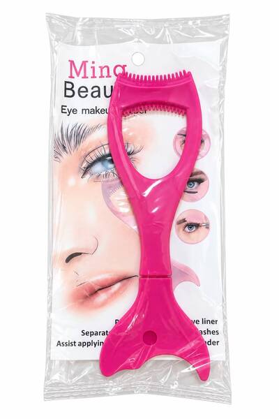 Tikatti Maskara Bulaşma Önleyici Siperlik Kirpik Tarağı Eyeliner Şablonu Kusursuz Göz Makyaj Aparatı
