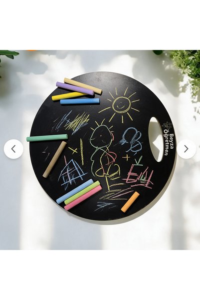 Wooden Factory Tablă educativă pentru copii de 30 cm, care poate fi ștersă, p...