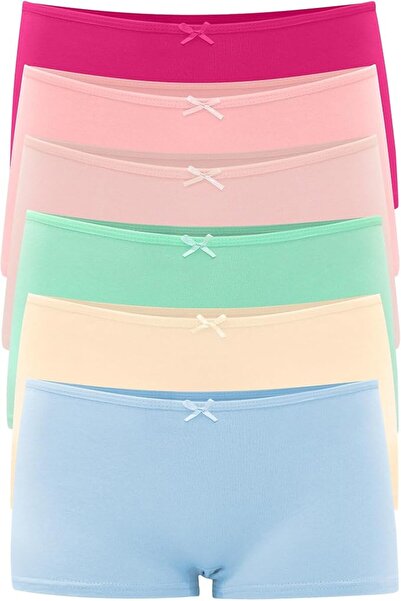 GENERAL Allxwek Women Comfort Boxer Short Cotton Underwear Soft Boy Short Pac...