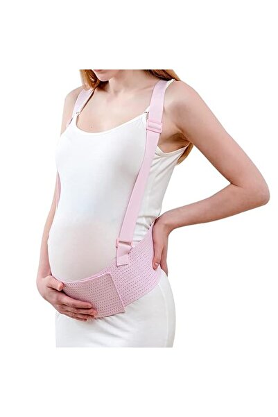 GENERAL Adjustable Breathable Maternity Belly Support Belt with Shoulder Stra...