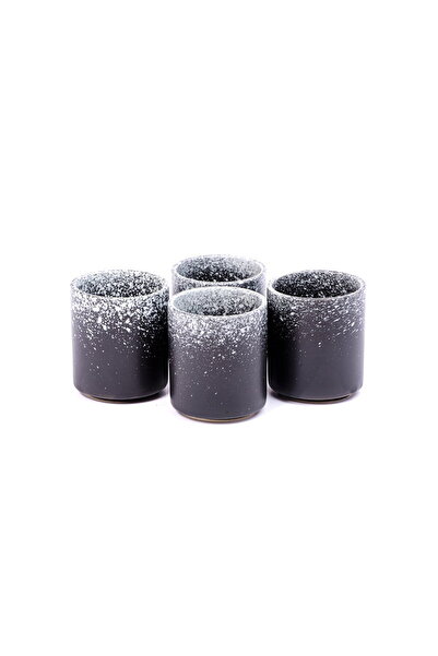 Violet Ceramic Cup Set 4 Pieces 150 ml