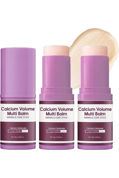 Yelajoy 2Pcs Calcium Multi Volume Balm Stick, Anti-Wrinkle Eye Stick, Gentle ...