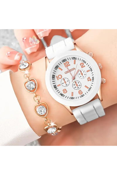 OEM Λευκό Αναλογικό Ρολόι Quartz