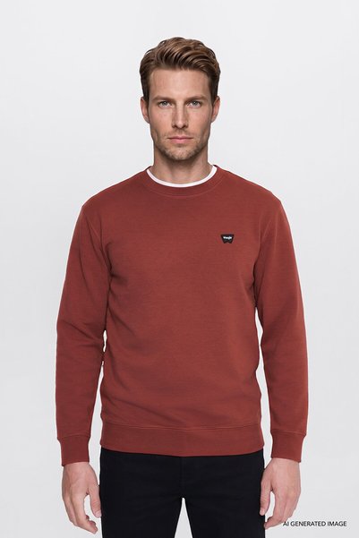 WRANGLER Bordo Erkek Sweatshirt GW2520255