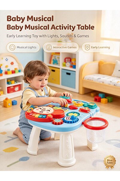 Berma Baby Early Childhood Toy Table, Musical Toys, Baby Toys, Baby Activity ...