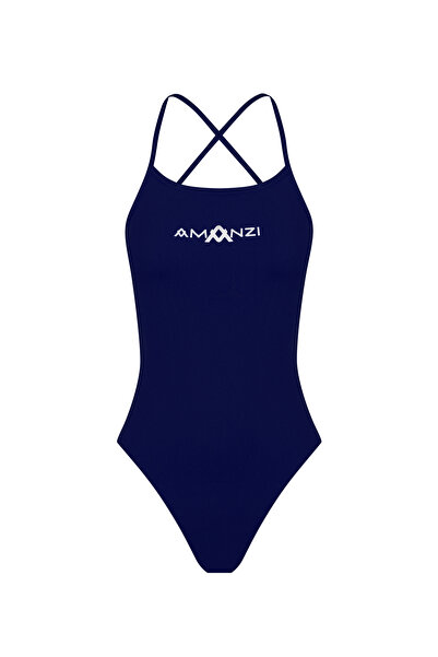 Amanzi Women's Training Swimsuit Tie Back Sapphire