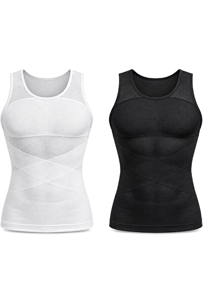 GENERAL Men's Compression Tank Top, Slimming Body Shaper Undershirt, Sleevele...