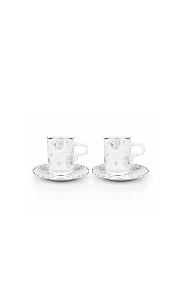 CAVO Kaffo Coffee Cup Set with Saucers 12 Pieces 100 ml - White