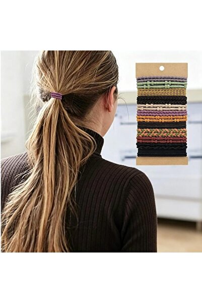 GENERAL 24 Pack Boho Braided Hair Ties, No Damage Elastic Hair Tie Bracelets,...