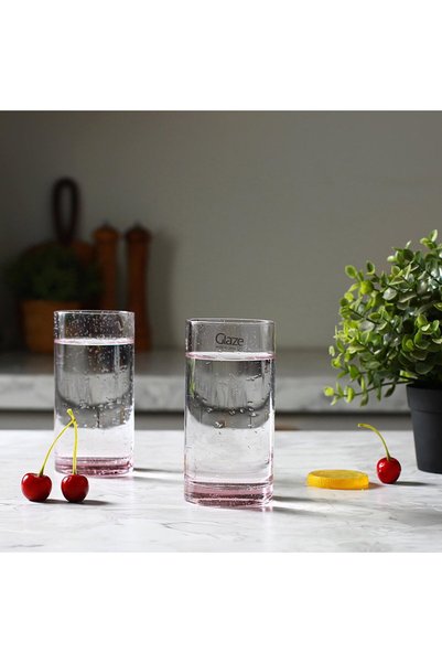 Glaze Set of 3 Honey Crystal Glasses 400 ml