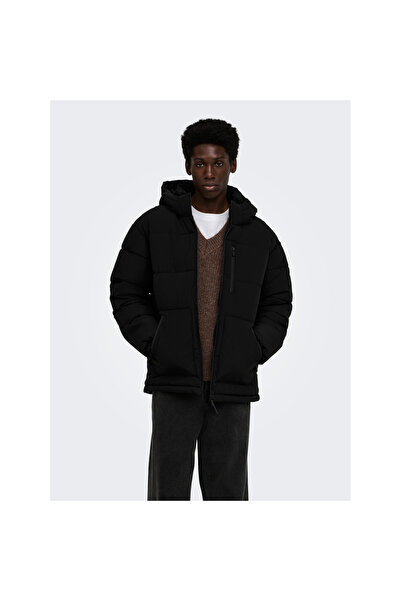 Only & Sons Palton negru pentru bărbați Romo (22038720-B)