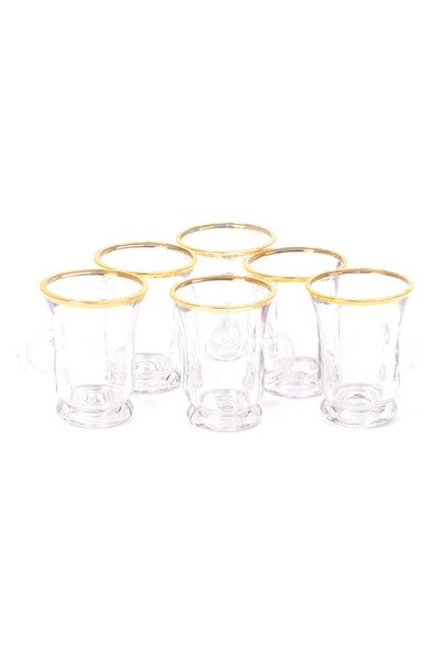 Glaze طقم بيالات شاي 6 قطع