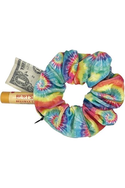 Mavidişdeposu Mavi Bandz Pocket Stash Zipper Scrunchie Tie Dye Rainbow Stripe...