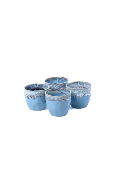 CAVO Set of Porcelain Mugs 4 Pcs Blue