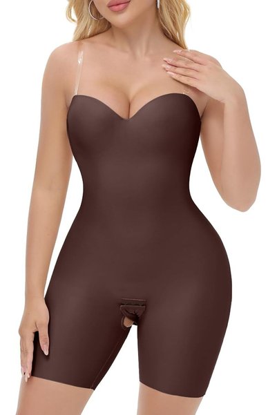 GENERAL SHAPESHE Strapless Shapewear Bodysuit for Women Tummy Control Body Sh...