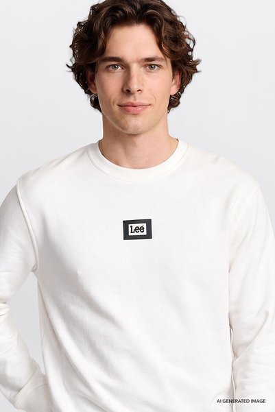Lee Beyaz Erkek Sweatshirt L2620075