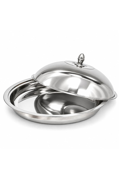 Blackstone Qouzi Dish Food Serving Tray Food Grade Stainless Steel With Lid, ...