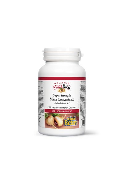 Natural Factors Μάκα Συμπύκνωμα 500 mg, 90 κάψουλες