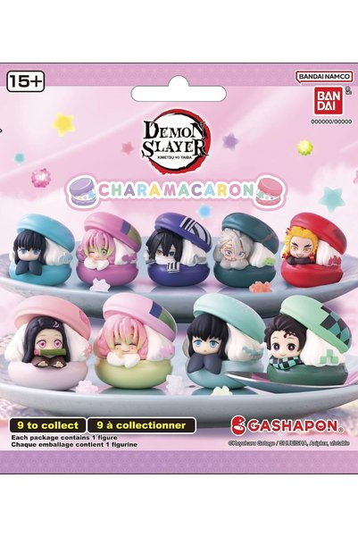 BANDAI Demon Slayer: Character Macaron Gashapon Blind Mini Figure, 1 Piece