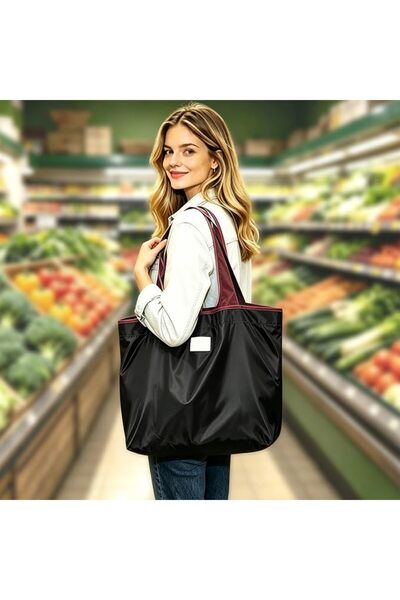 NEVİN LARGE SİZE Large Capacity Tote Bag, Lightweight Foldable Grocery Handba...
