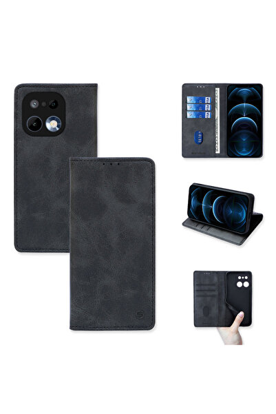 Sonique Θήκη Πορτοφόλι Vintage Magnet Wallet Realme 16 Pro Plus Μαύρο