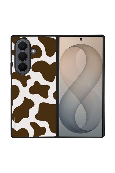 Sonique Θήκη Σειράς Animal Print για Samsung Galaxy Z Fold 8 Ultra Αγελάδα 02