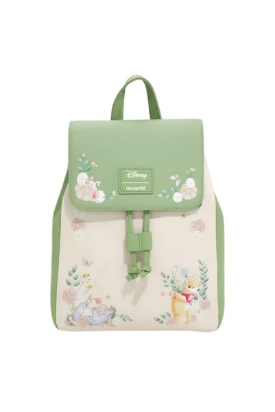 Syfax Loungefly Disney Winnie the Pooh cu imprimeu floral mini rucsac 26 cm