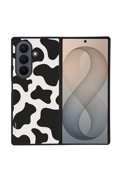 Sonique Θήκη Σειράς Animal Print για Samsung Galaxy Z Fold 8 Ultra Αγελάδα 01