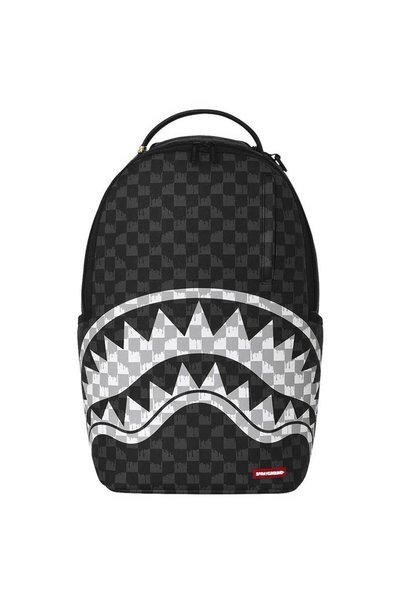 Sprayground Σακίδιο Πλάτης Καρχαρίας Μαύρο και Λευκό με Σχέδιο  "Drip Check "