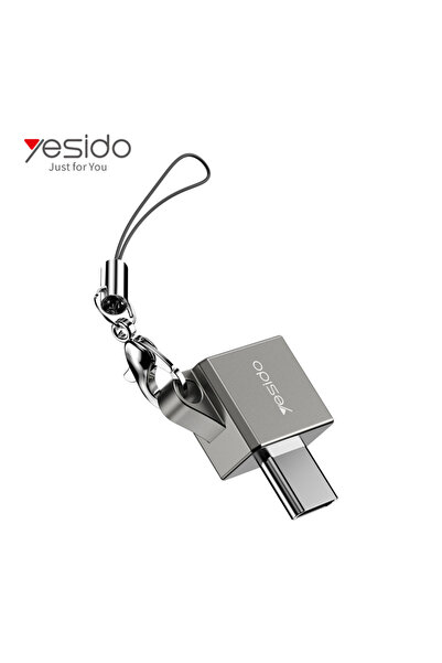 Yesido Αντάπτορας OTG GS08 Type-C σε USB-A Μαύρο