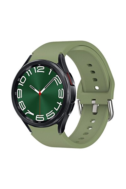 Sonique Λουράκι Σιλικόνης Soft Band για Samsung Galaxy Watch 4/5/6/7/FE Χακί
