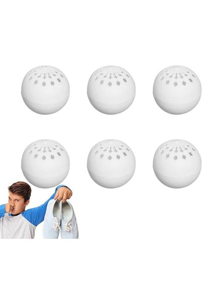GENERAL 6pcs Shoe Deodorants Balls, Sneakers Freshener Smell Ball, Green Tea ...