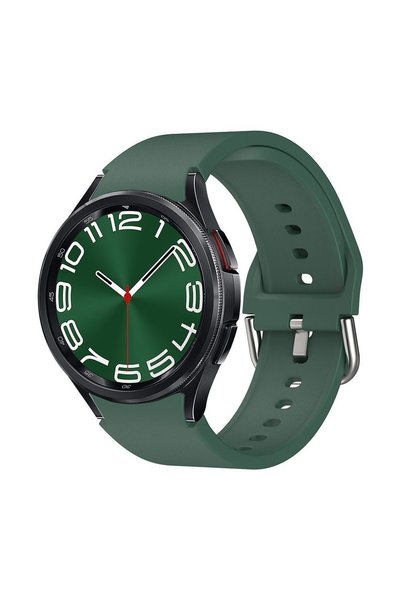 Sonique Λουράκι Σιλικόνης Soft Band για Samsung Galaxy Watch 4/5/6/7/FE Πράσι...