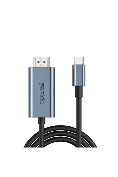 Yesido Καλώδιο Type-C σε HDMI HM10 2m 4K/60Hz Μπλέ