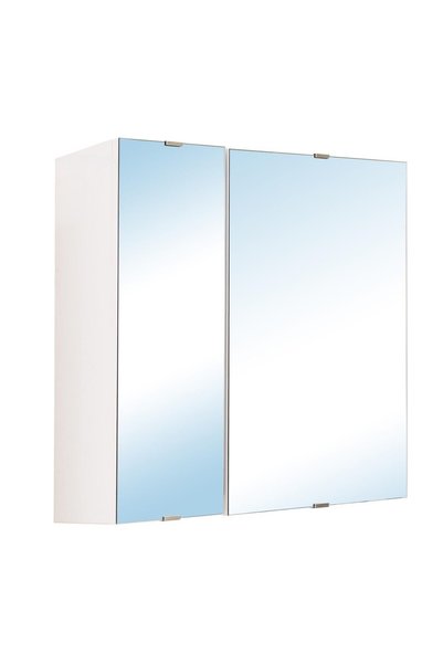 senseaksesuar Dulap Baie cu Oglindă Sensea Essential, 58 x 58 x 17 cm, Alb