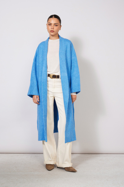 Avrile Casual Knitwear Cardigan Turquoise