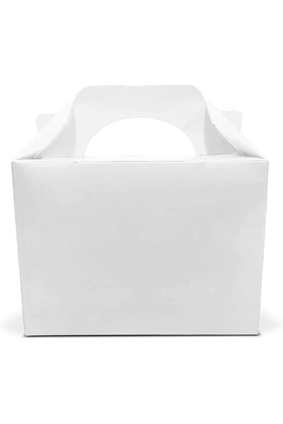 Lotus 40 x Children/Kids Plain Coloured Party Boxes Carry Food Meal Fun Picni...