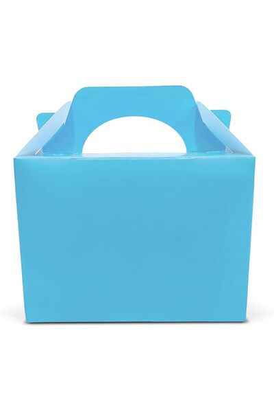 Lotus 40 x Children/Kids Plain Coloured Small Party Boxes Carry Food Meal Fun...