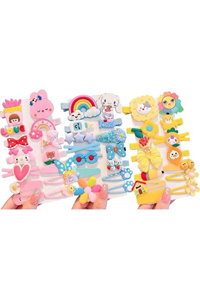 Kallos Cartoon Snap Hair Clip Set for Girls – Cute Animal Fruits Character an...