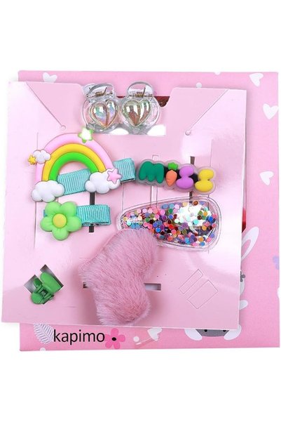 GENERAL kapimo 8 pcs Hair Clips for Baby Girls Toddlers Assorted Stylish Fash...