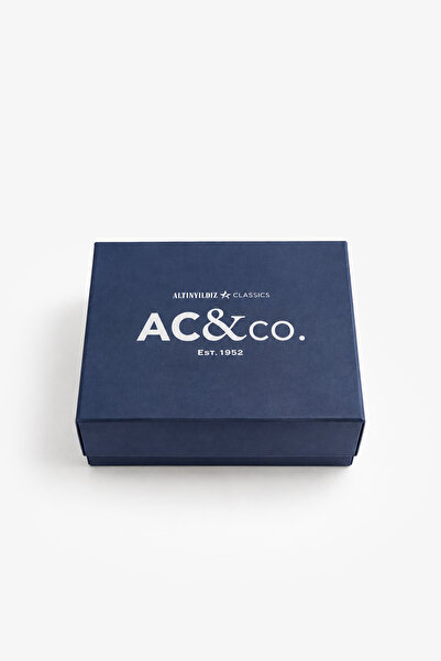 AC&Co / Altınyıldız Classics Erkek Siyah-Lacivert Soket Çorap Seti 3 'lü Paket Özel Hediye Kutulu Yumuşak Dokulu Sıcak Tutan