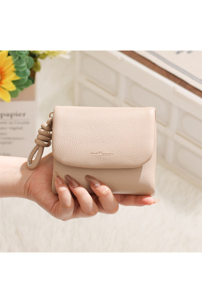 rinkadoll Portofel mini în stil coreean pentru femei - Portofel elegant cu su...