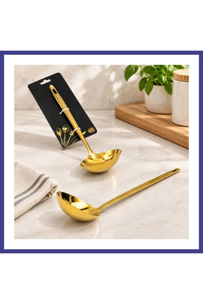 Generic Brand Metal Serving Ladle Gold Color Mrl