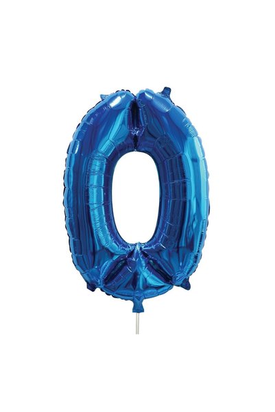 OEM Balon Petrecere din folie Bleu Metalizat Nr.0 - 60 cm