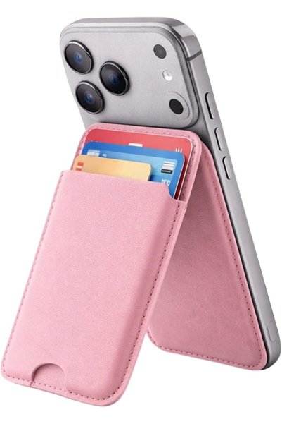 LBVYR Leatherboss Magnetic Mobile Wallet & Cardholder Stand | Slim Magnetic C...