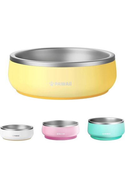 Pawaii Small Dog Bowls, 12 oz. Food Water Bowl Designed for Puppies and Cats ...