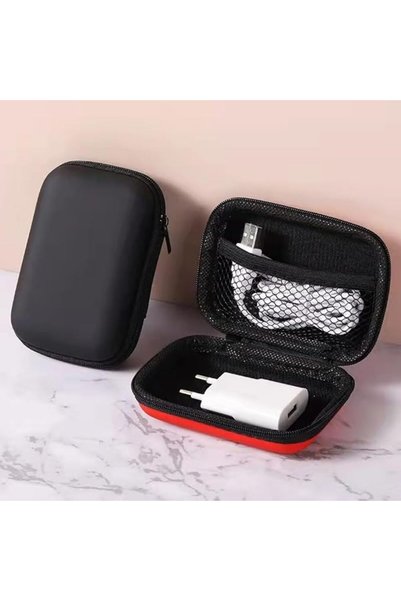 MiniBeeDoll Mini Portable Travel Cable Organizer Bag, Compact Zipper Electron...