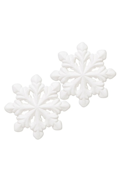 OEM Autocolante Decorative de Crăciun Fulgi 3D Albi 8x8 cm – 2 buc. – Atmosfe...