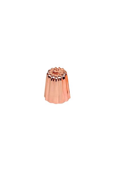 De Buyer Fluted baking mould, copper, 4.5 cm -