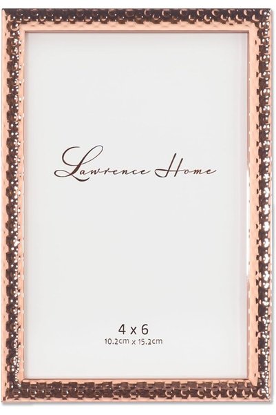 Lawrence Frames 713046 Metal with Hammer Effect, 4x6, Silver